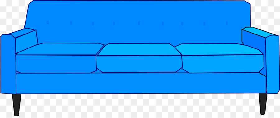 Sofa Biru，Sofa PNG