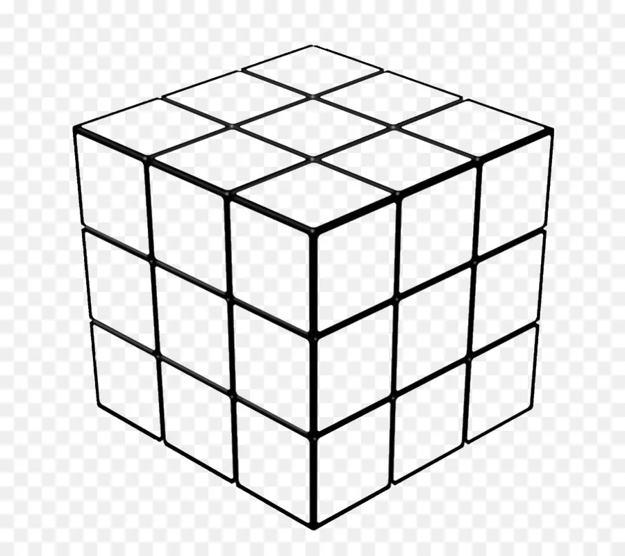 Kubus Rubik，3d PNG