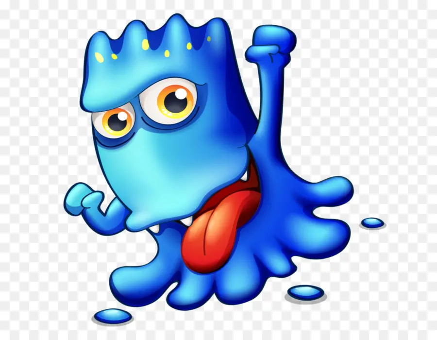 Monster Biru，Lucu PNG