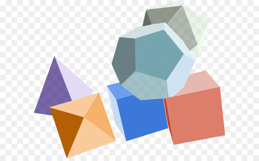 Bentuk Geometris，3d PNG