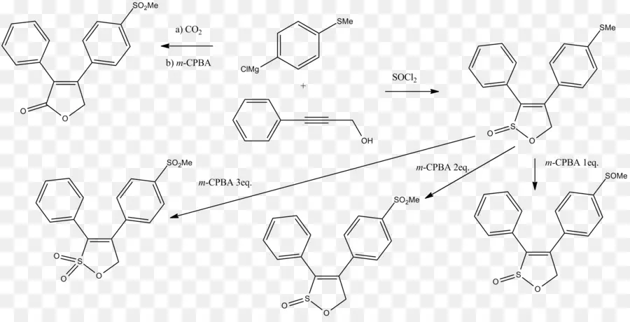 Rofecoxib，Sintesis Kimia PNG