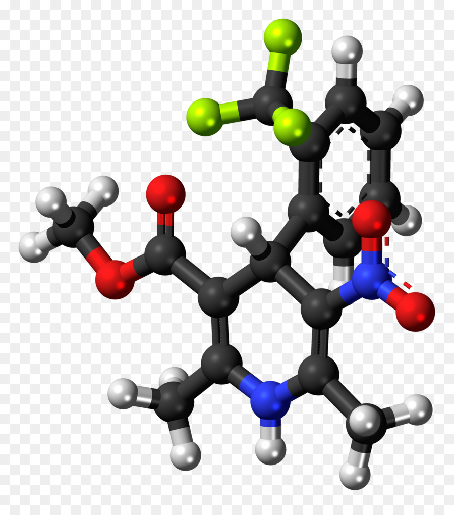 Model Ballandstick，Nisoldipine PNG