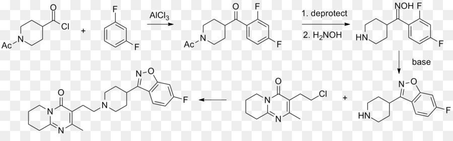 Sintesis Kimia，Risperidone PNG