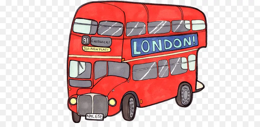 Bus Doubledecker，London PNG