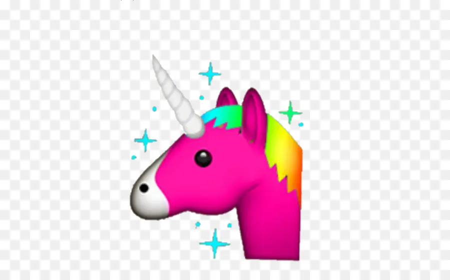 Unicorn Merah Muda，Pelangi PNG