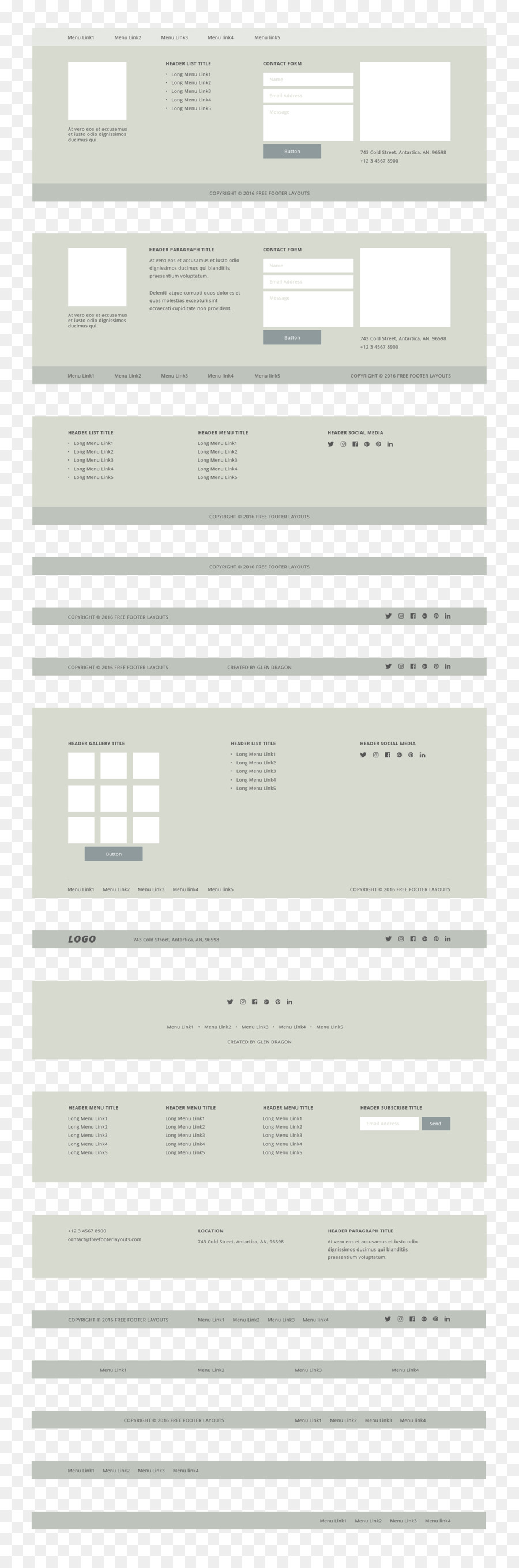 Templat Situs Web，Tata Letak PNG