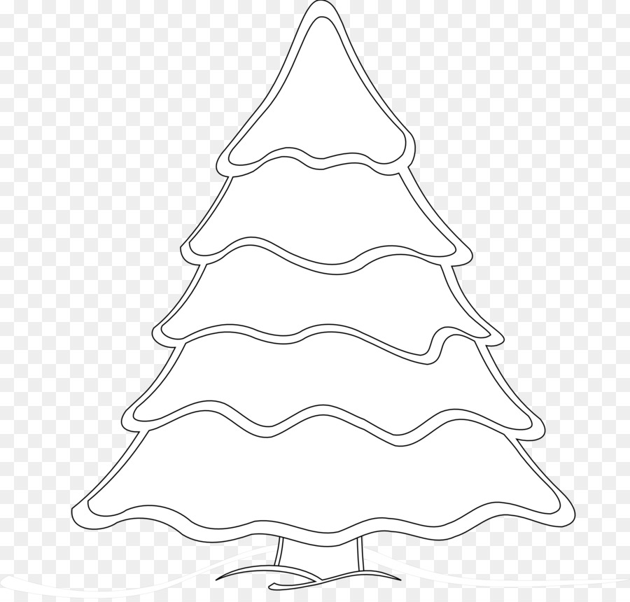 23 Gambar Pohon Natal Kartun Hitam Putih Kumpulan 