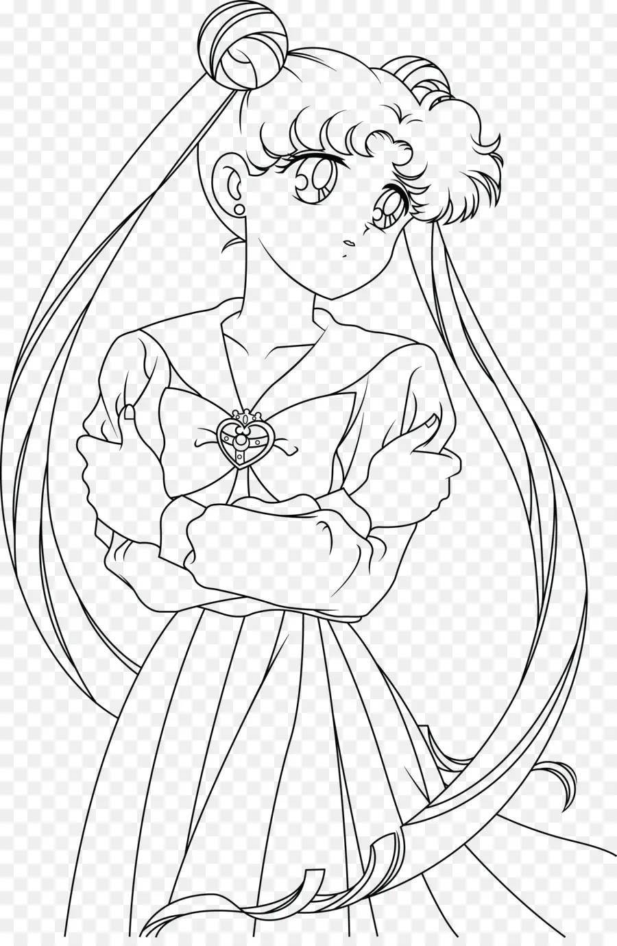 Sailor Moon，Garis Seni PNG