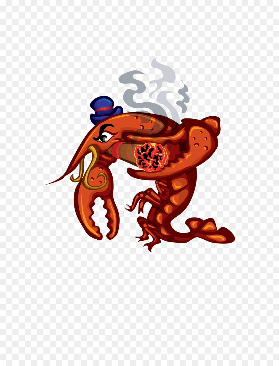 Lobster Merokok，Lobster PNG