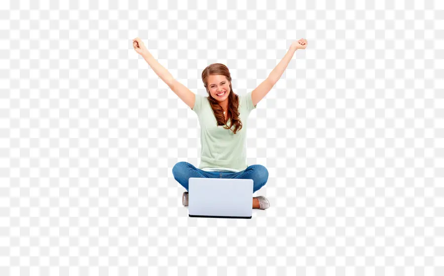 Wanita，Laptop PNG