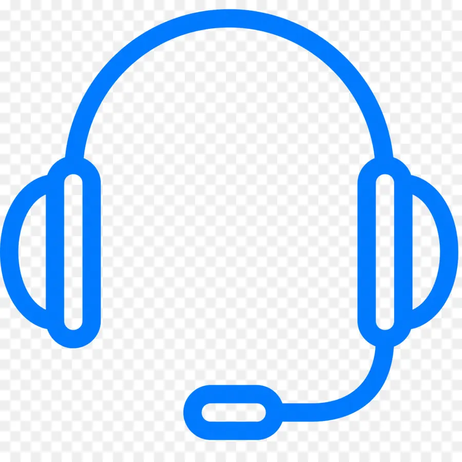 Headset Biru，Headphone PNG