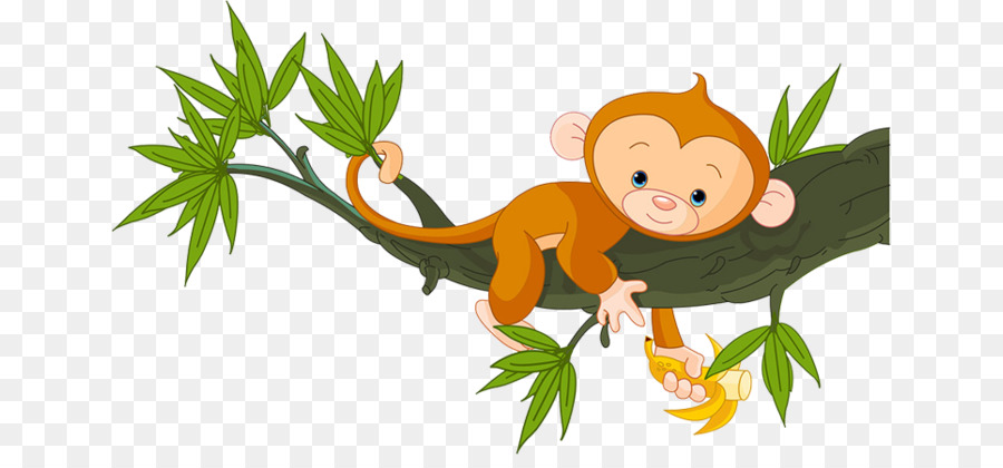 Pohon Monyet Kartun gambar png
