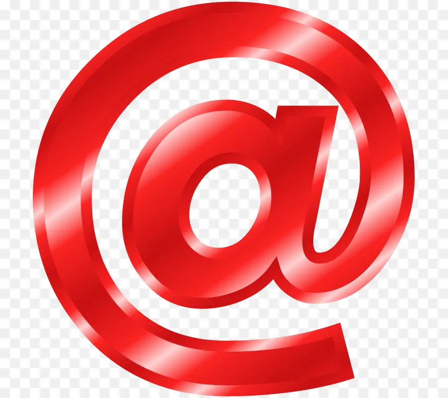 Merah Pada Simbol，E Mail PNG