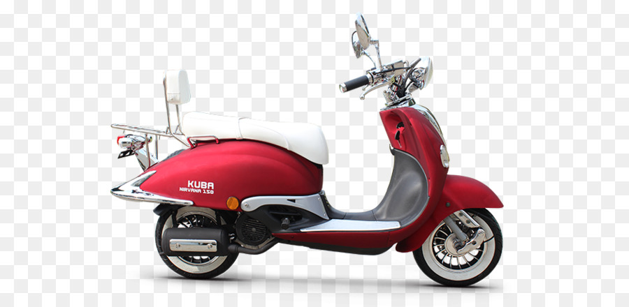 Skuter Merah，Sepeda Motor PNG