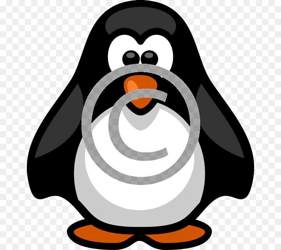 Penguin，Kacamata Berlensa PNG