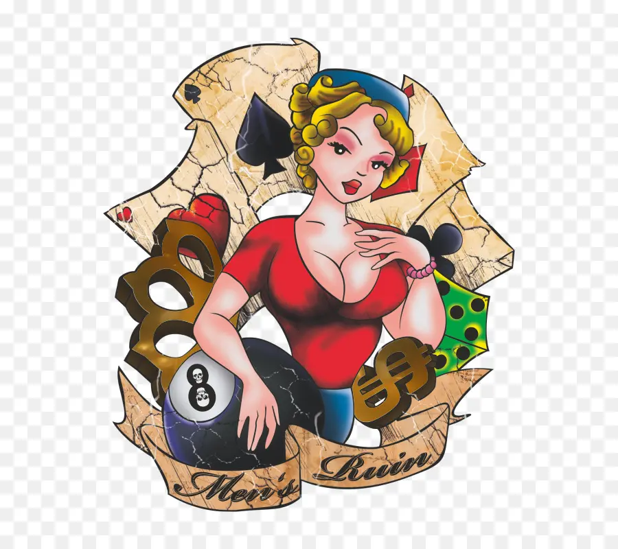 Desain Tato，Wanita PNG