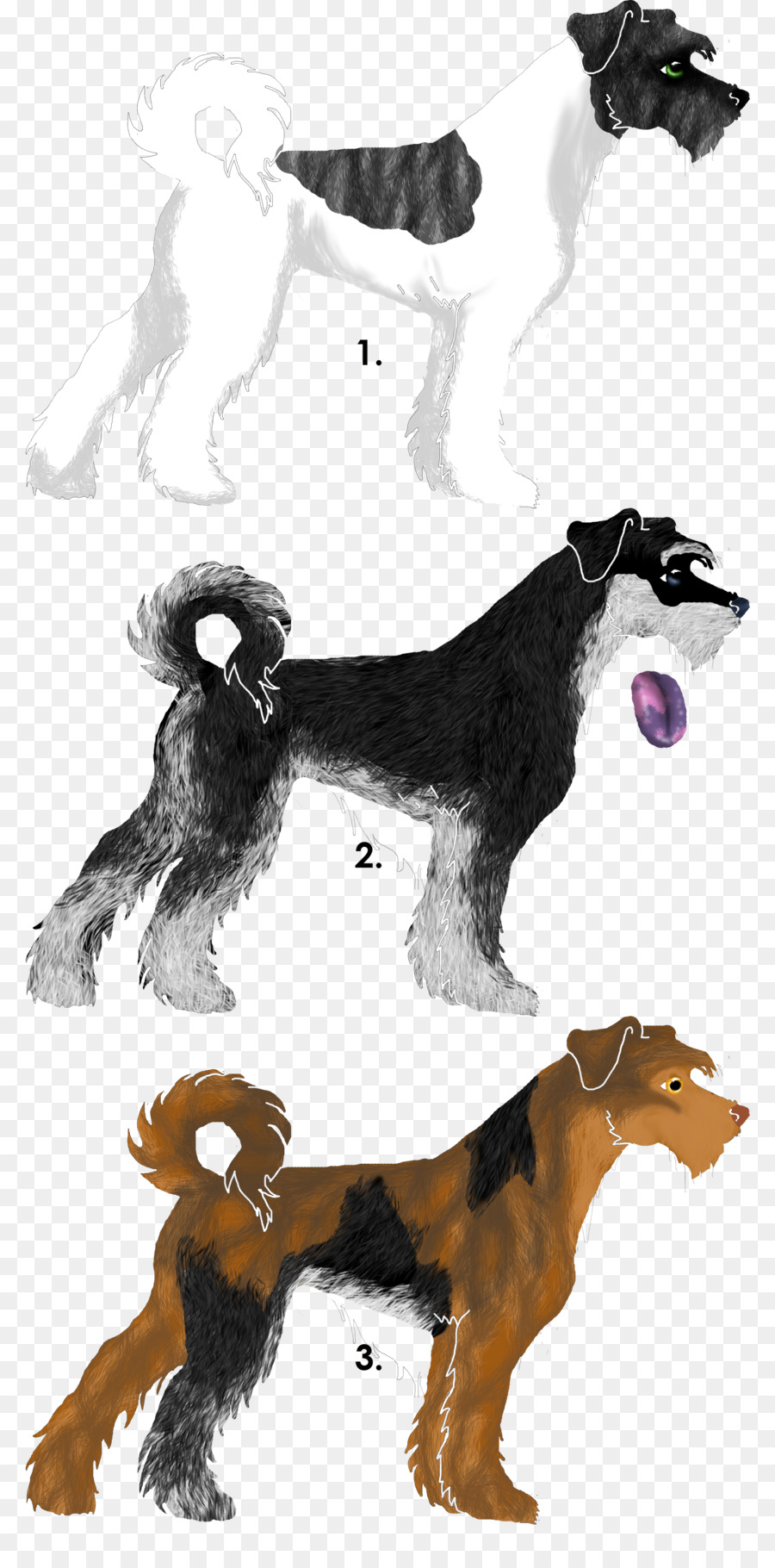 Ilustrasi Tiga Anjing，Anjing PNG