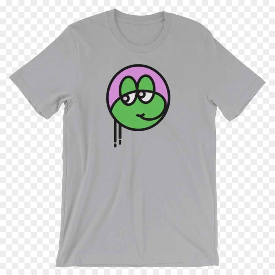 Kaos Abu Abu Dengan Desain Katak，Pakaian PNG