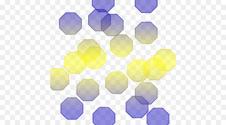 Segi Enam Biru，Geometris PNG