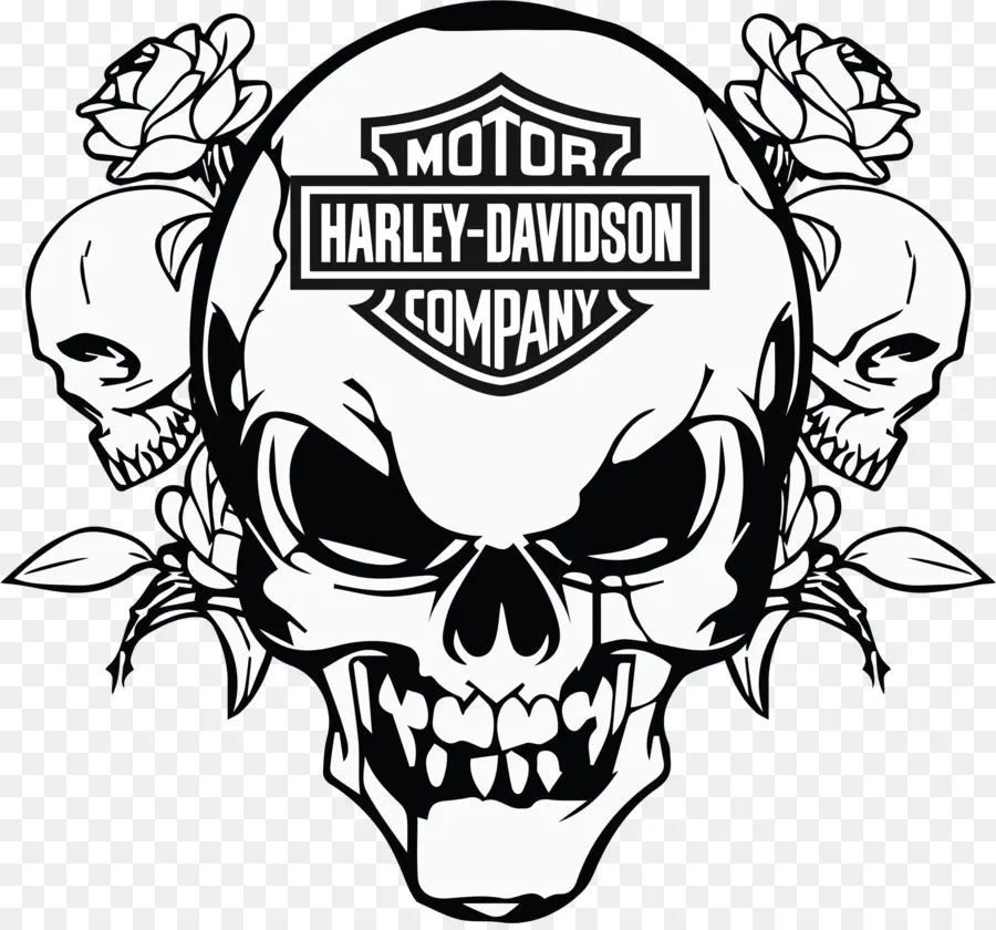 Tengkorak Harley Davidson，Sepeda Motor PNG