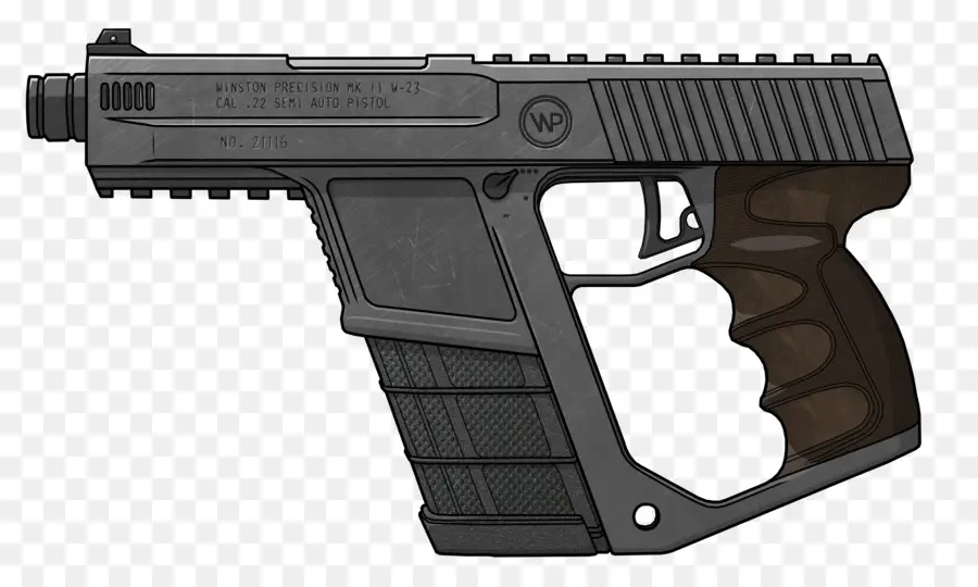 Pistol，Senjata Api PNG