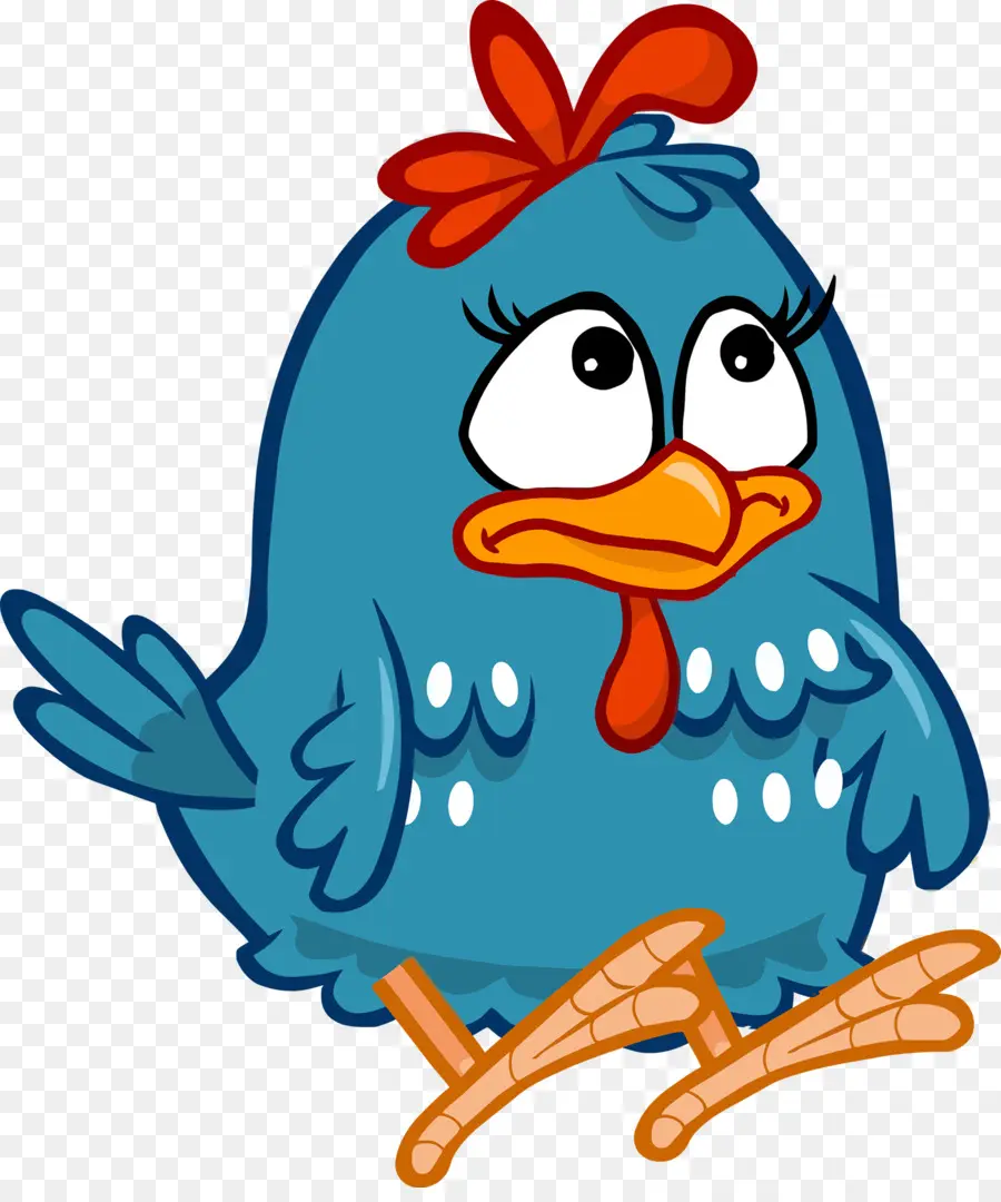 Ayam Biru，Kartun PNG