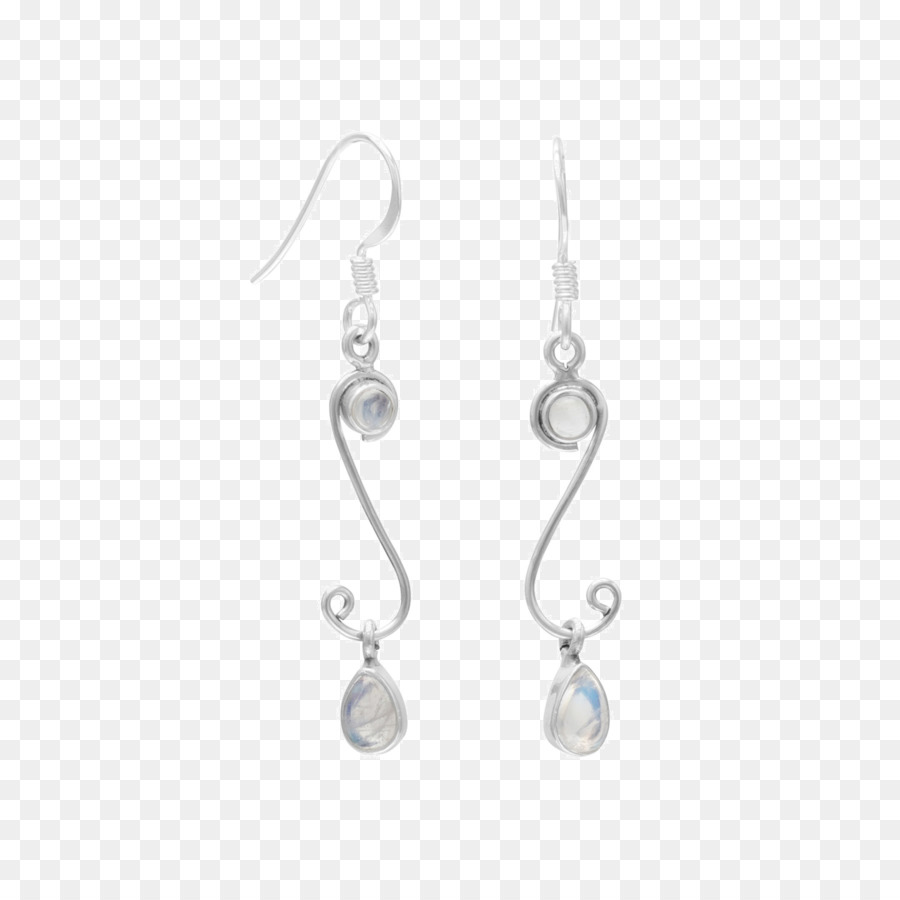 Anting Hati Biru，Anting PNG