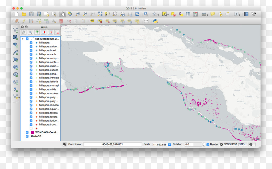 Qgis，Postgis PNG