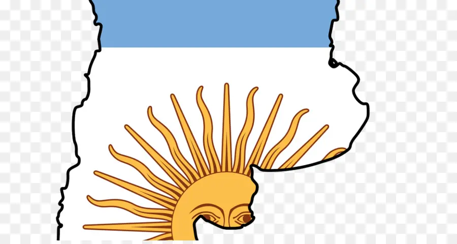 Bendera Argentina，Matahari PNG