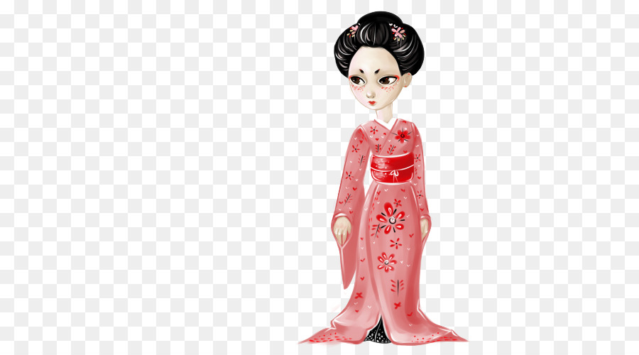 Geisha，Boneka PNG