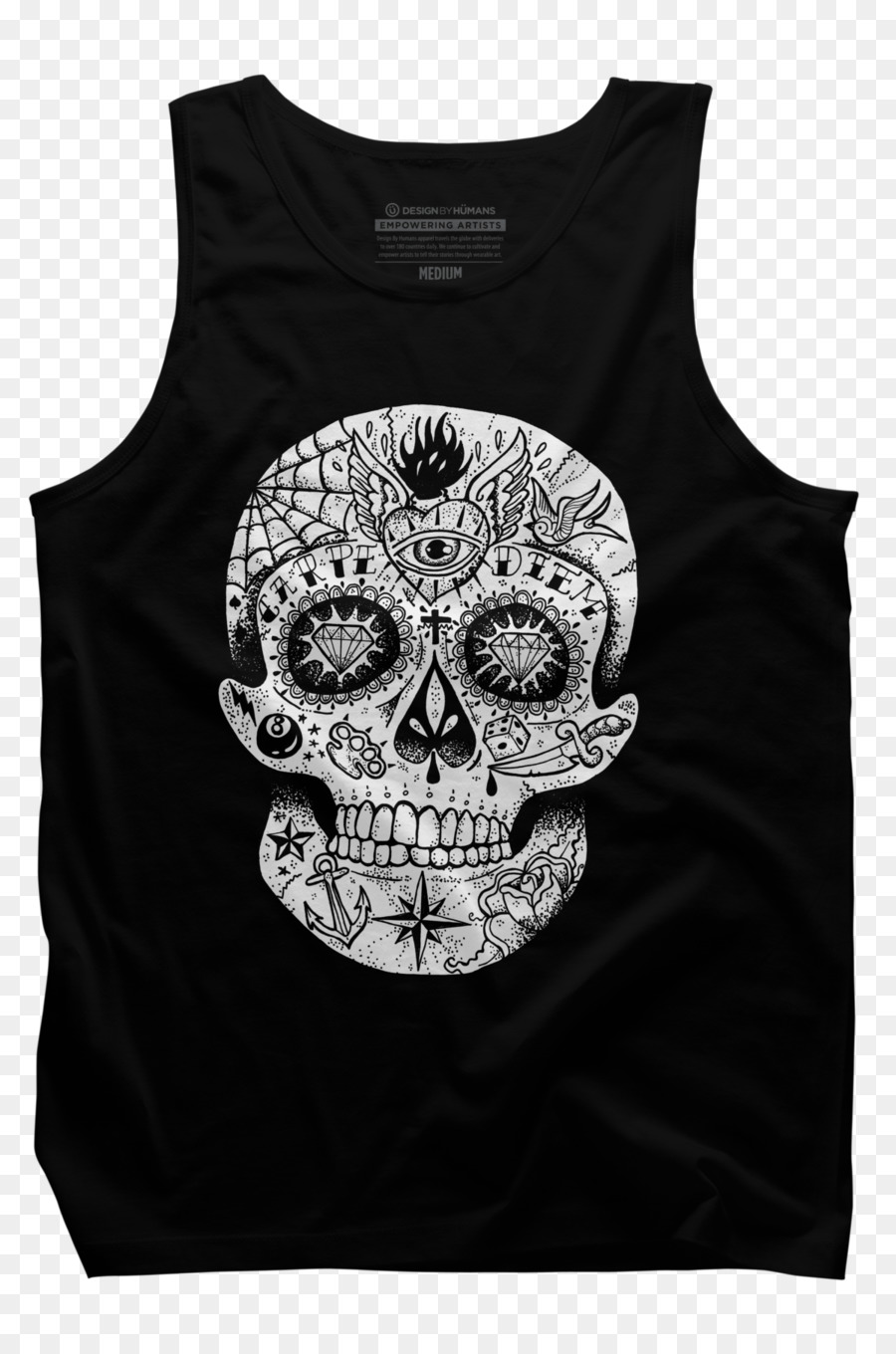 Tshirt，Calavera PNG