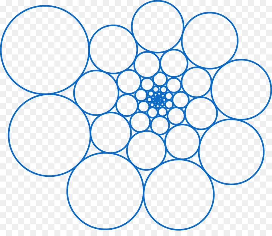 Lingkaran Biru，Geometris PNG