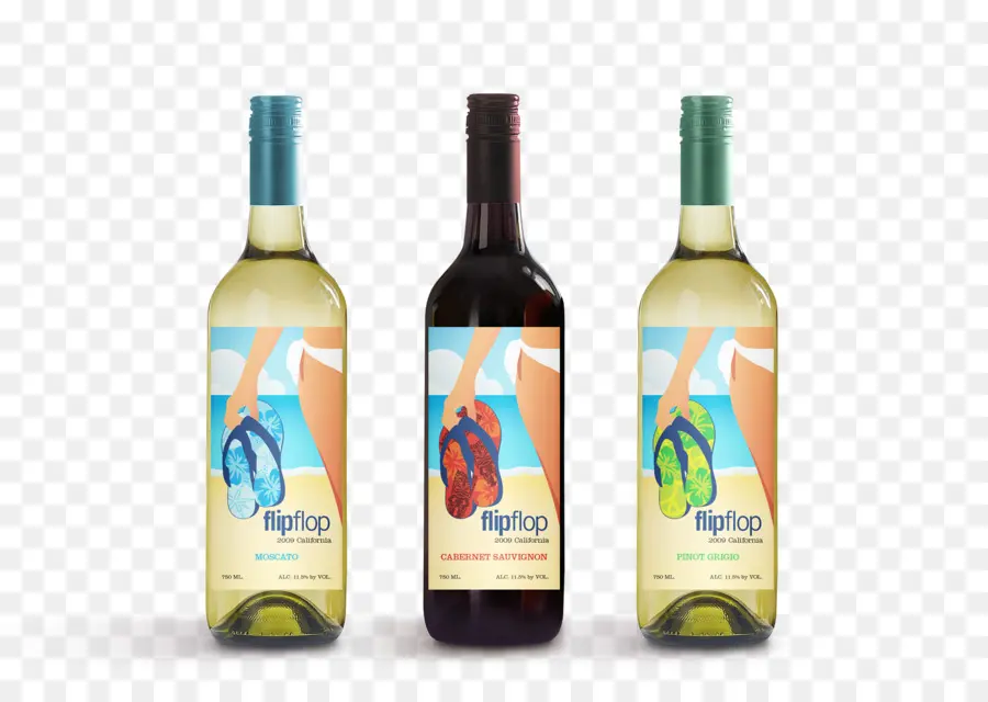 Botol Anggur，Flipflop PNG