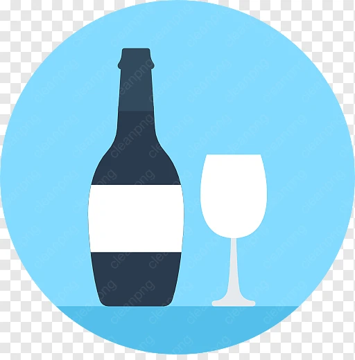 Botol Kaca, Anggur, Botol gambar png