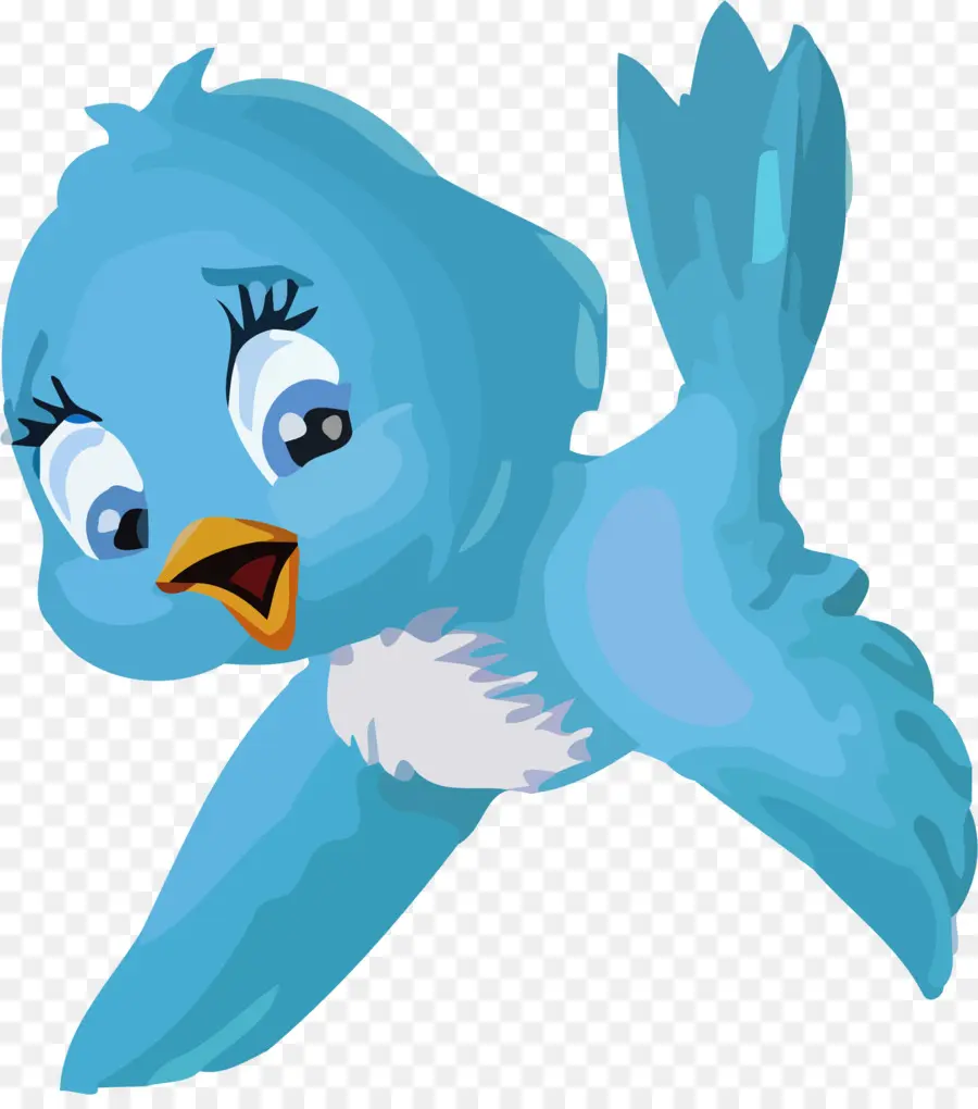 Blue Bird，Kartun PNG