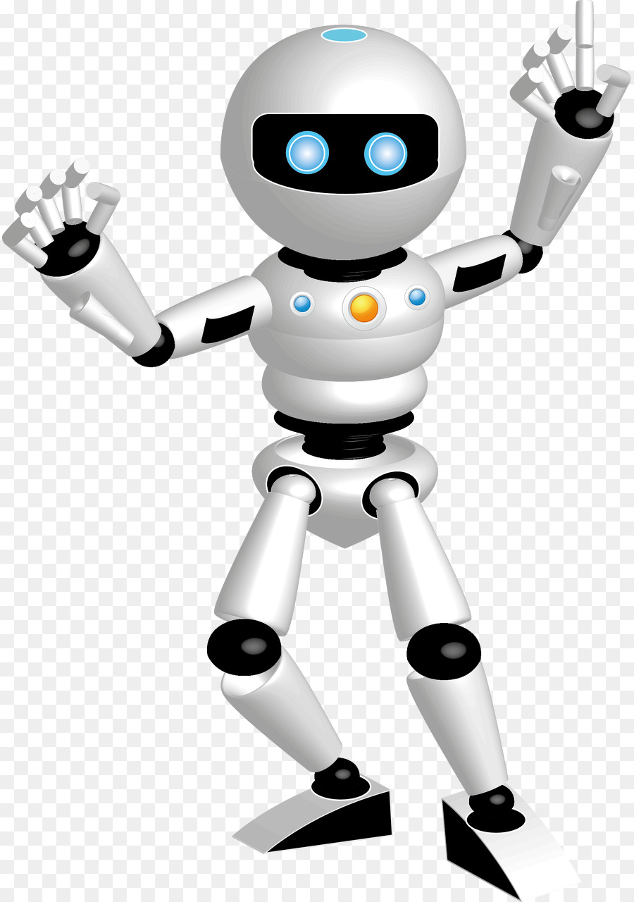 Robot Putih，Imut Imut PNG