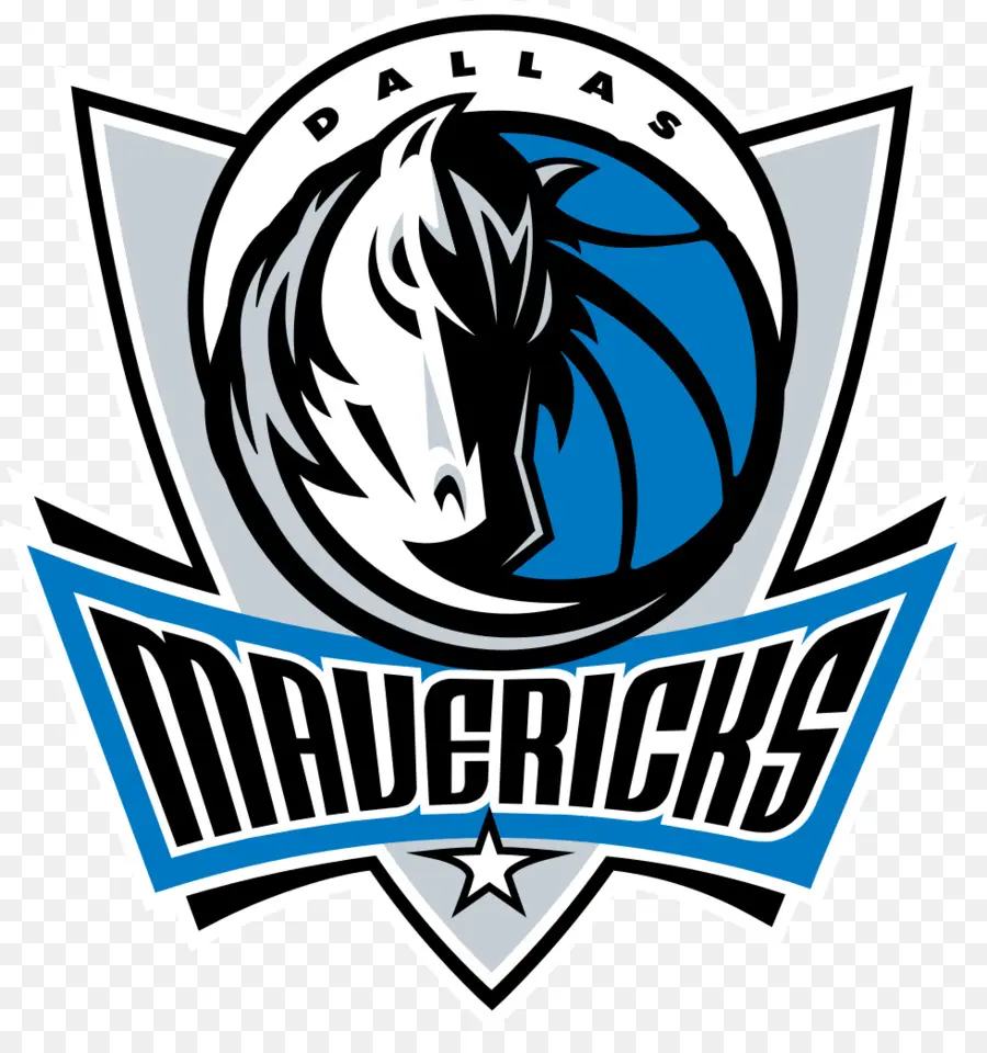 Logo Dallas Mavericks，Bola Basket PNG