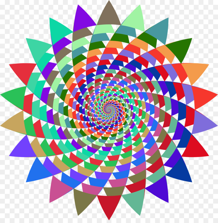 Spiral Berwarna Warni，Desain PNG