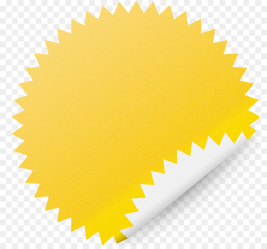 Stiker Kuning，Label PNG