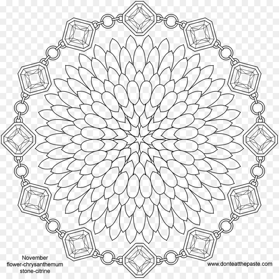 Mandala，Birthstone PNG