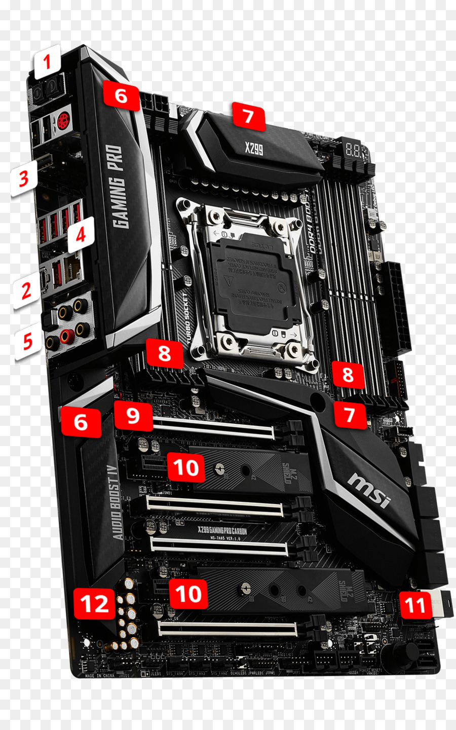 Lga 2066，Intel X299 PNG