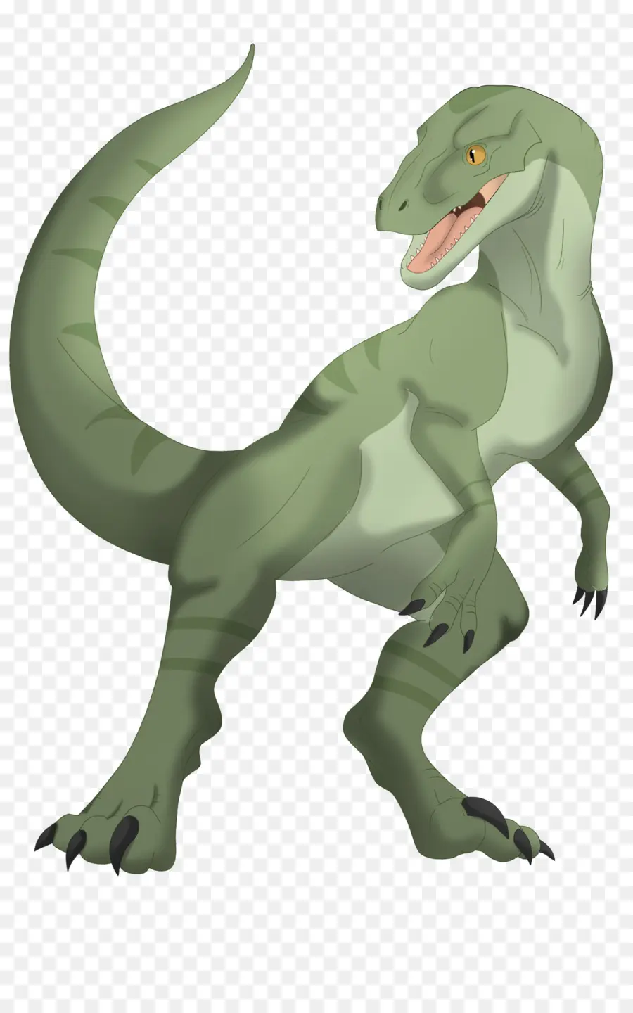 Dinosaurus Hijau，Kartun PNG