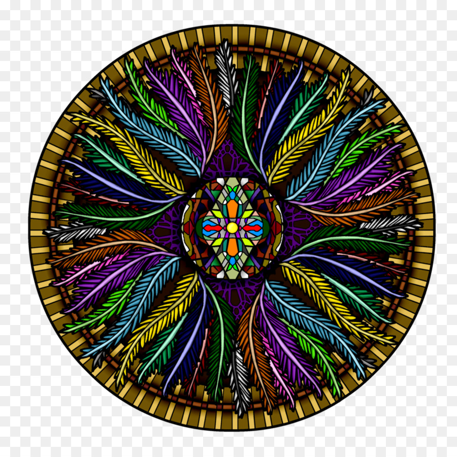 Mandala Berwarna Warni，Mandala PNG