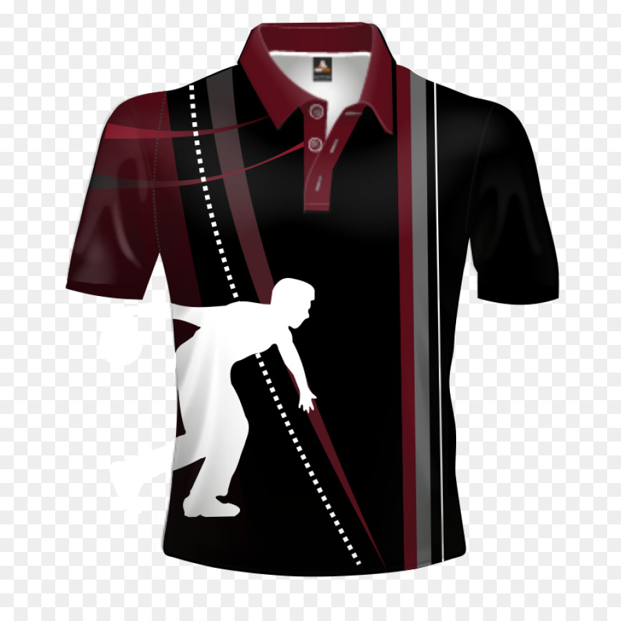 Kemeja Bowling，Hitam PNG