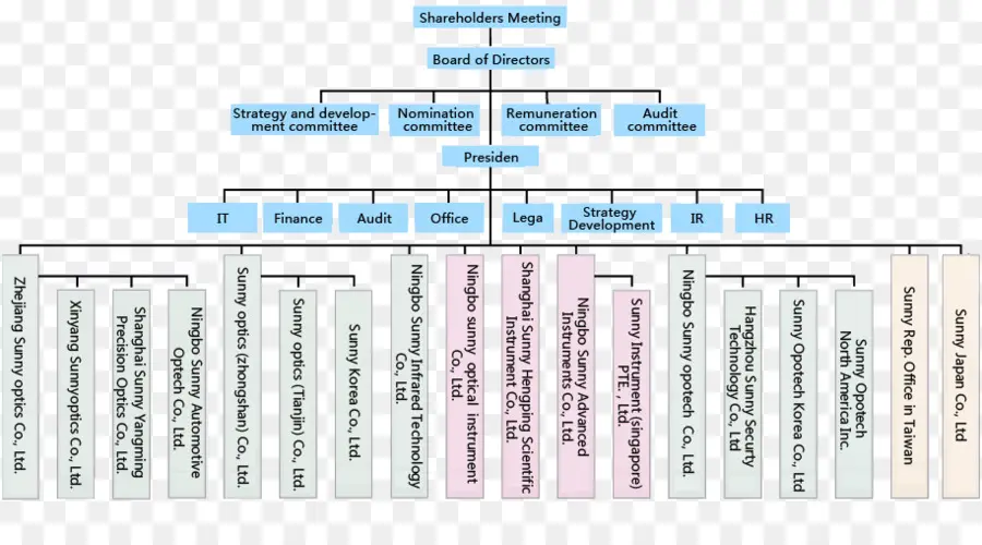 Organisasi，Struktur Organisasi PNG