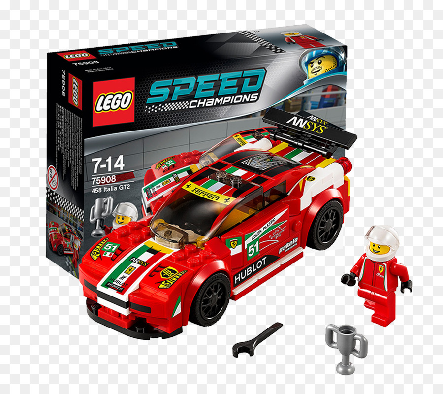 Lego，Lego 75908 Kecepatan Champions 458 Italia Gt2 PNG