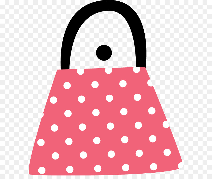 Tas Tangan Polkadot，Berwarna Merah Muda PNG