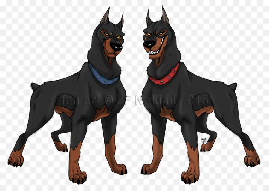 Anjing Doberman，Hewan PNG