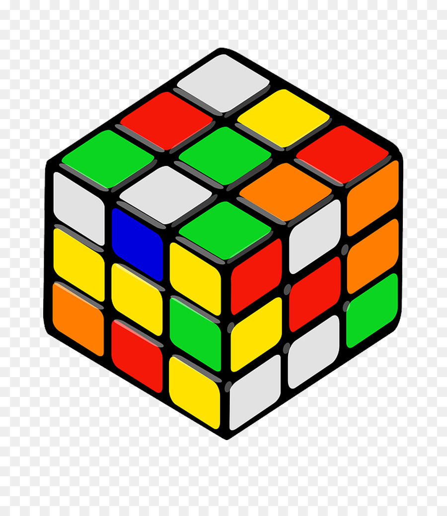 Kubus Rubik，Berwarna Warni PNG