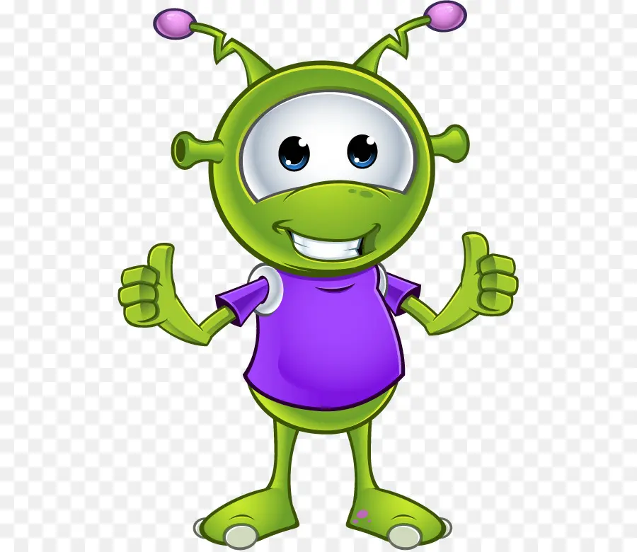 Alien Hijau，Kartun PNG